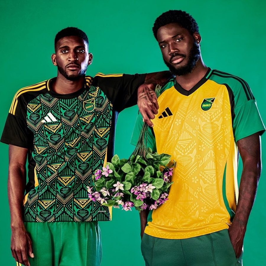 tenue de foot jamaïcaine extérieur pour supporter sélection nationale