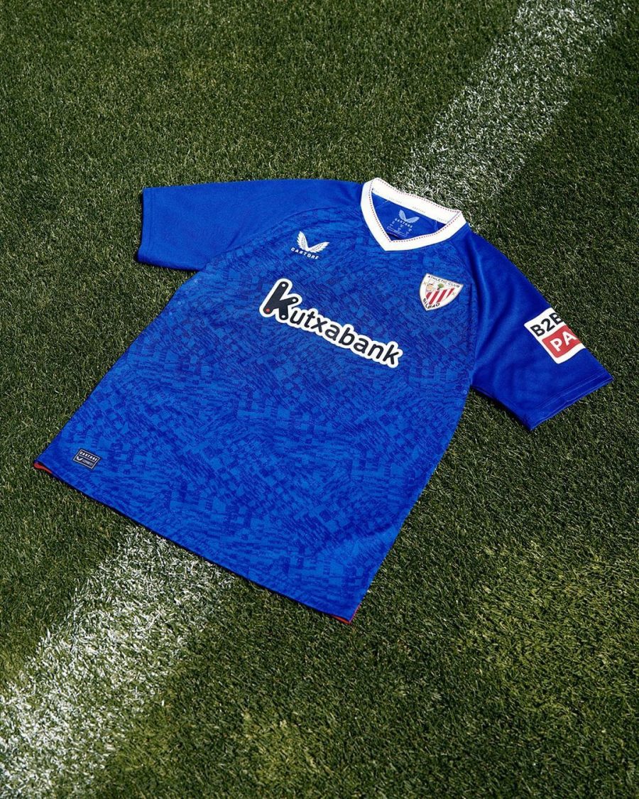 tenue de football Athletic Club Bilbao maillot extérieur rouge et blanc
