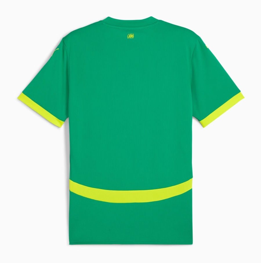 tenue de football Sénégal extérieur jersey des Lions de la Teranga couleur blanc vert rouge