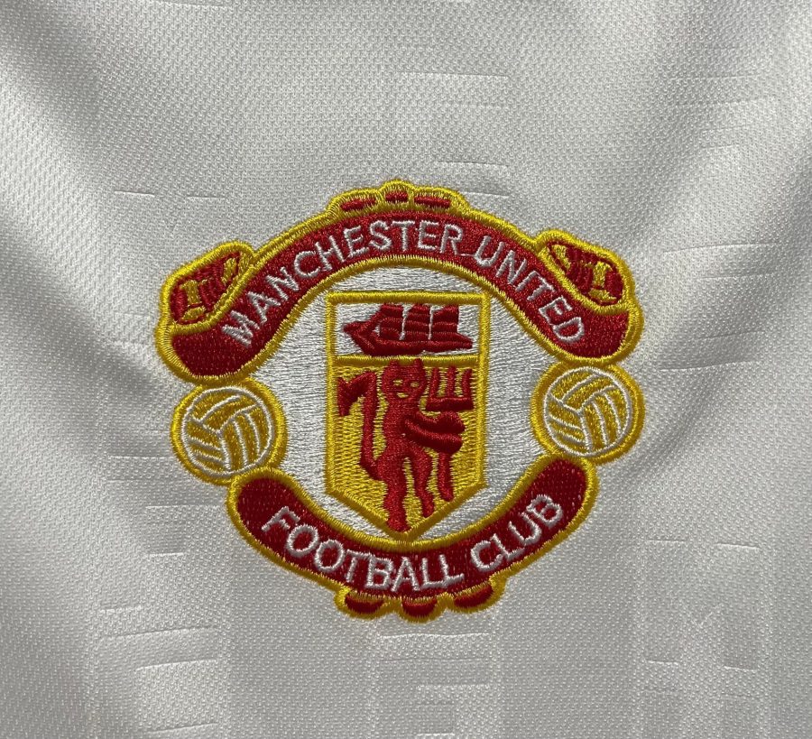 tunique-de-football-manchester-united-exterieur-collection-retro-1988-1989 Tunique de football Manchester United extérieur collection rétro 1988 1989