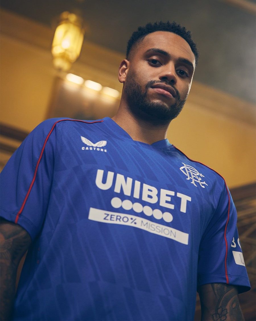 Tunique de football Rangers FC tenue officielle à domicile 2024 2025
