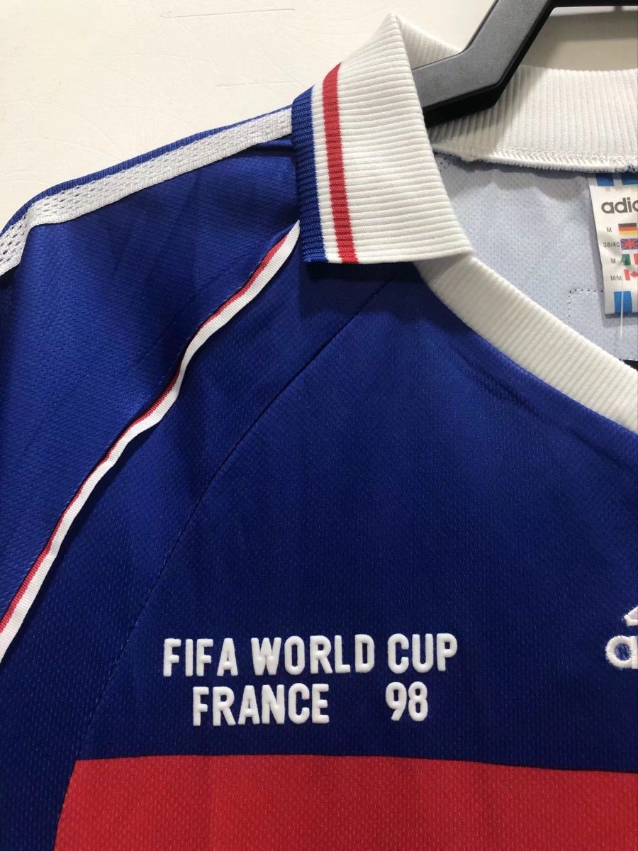 Tunique officielle des Bleus coupe du monde 1998 version domicile