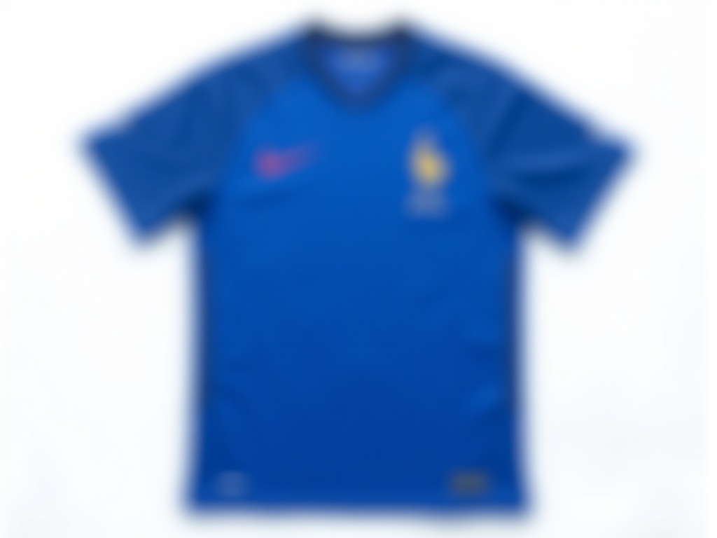 Maillot officiel de l'équipe de France avec deux étoiles dorées brodées