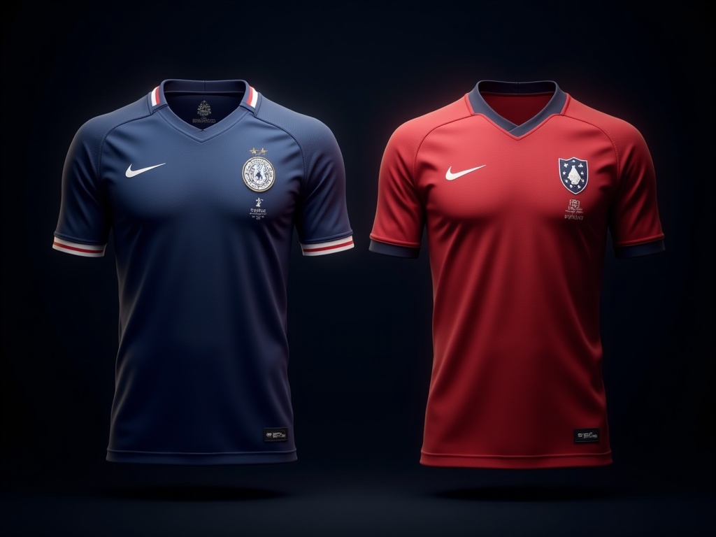Comparaison entre le maillot Replica et le maillot Authentique de l'équipe de France
