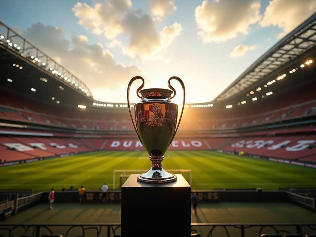 Trophée de la Ligue des Champions au Parc des Princes