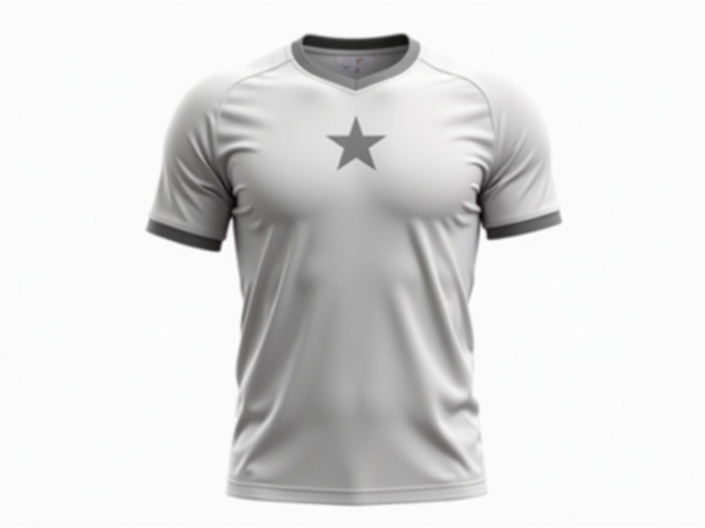Maillot de football concept avec étoile brodée
