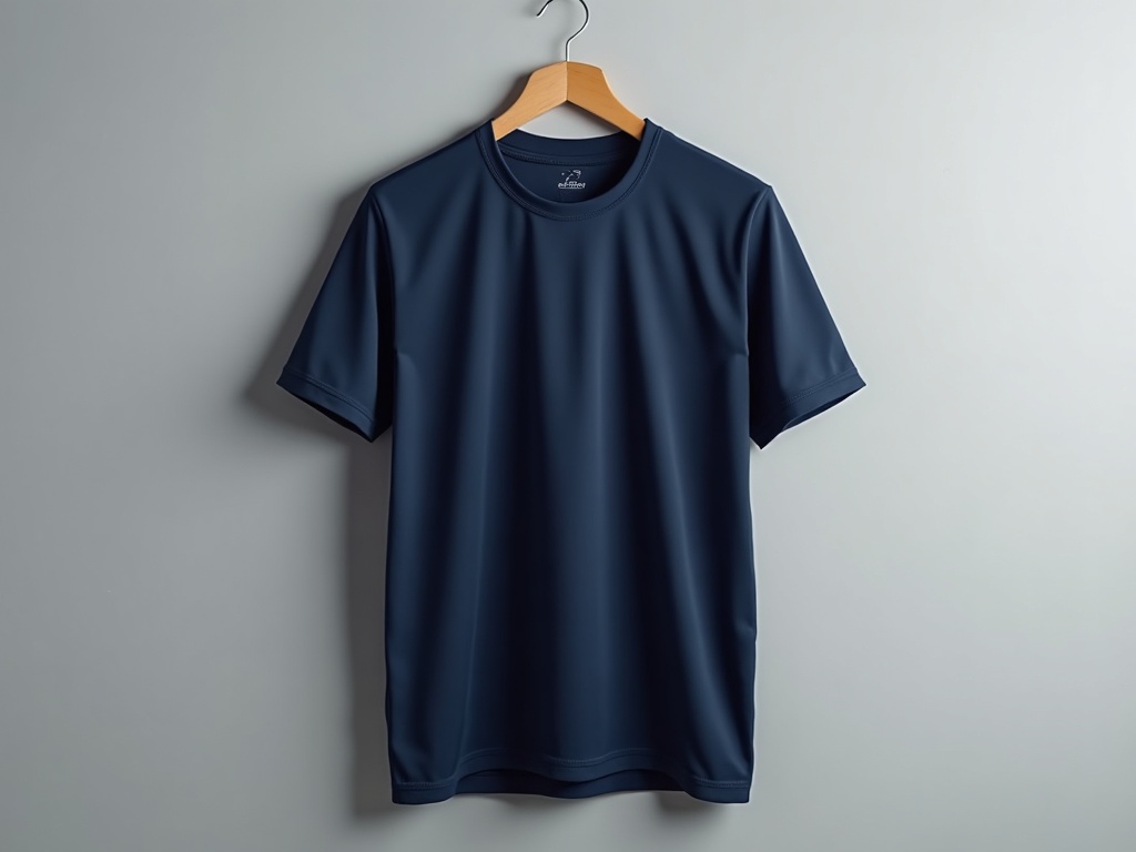 Maillot de foot coupe fit-loose en bleu marine sur cintre