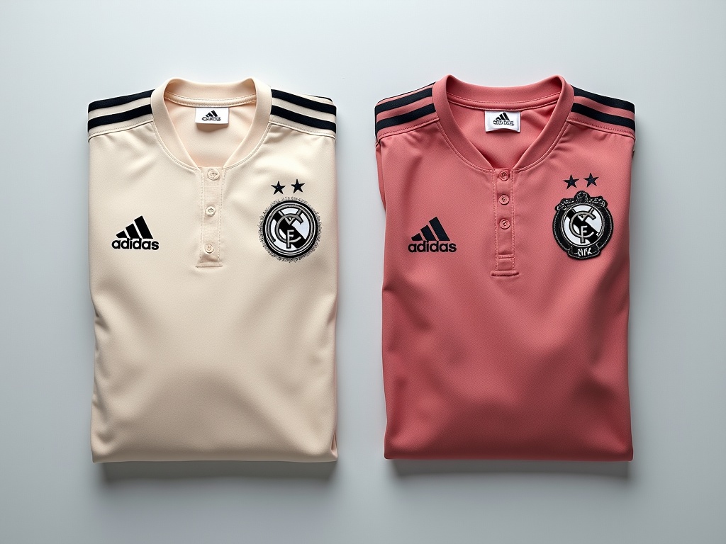 Comparaison entre un maillot de foot officiel et une contrefaçon