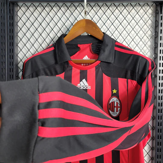 Maillot AC Milan Rétro 2007-2008 Manches Longues