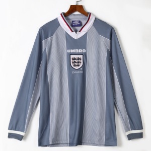 Maillot Angleterre Extérieur 1996 Rétro Manches Longues