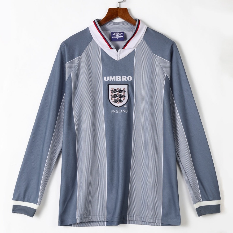 Maillot Angleterre Extérieur 1996 Rétro Manches Longues
