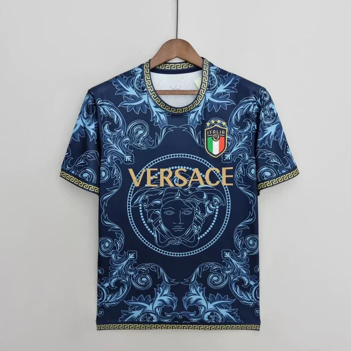 Maillot Italie Concept 2023-2024 Bleu et Doré