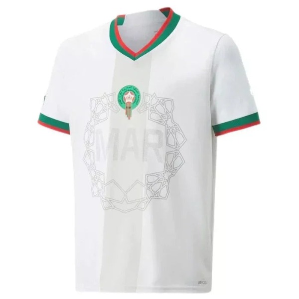 Maillot Maroc Extérieur 2022 Coupe du Monde Blanc
