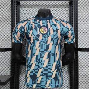 Maillot Manchester City Bleu Rétro 2024-25