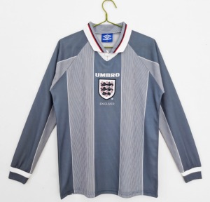 Maillot Angleterre 1996 Extérieur Manches Longues