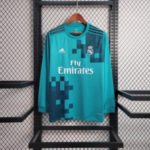 Maillot Real Madrid 2017-2018 Manches Longues Retro