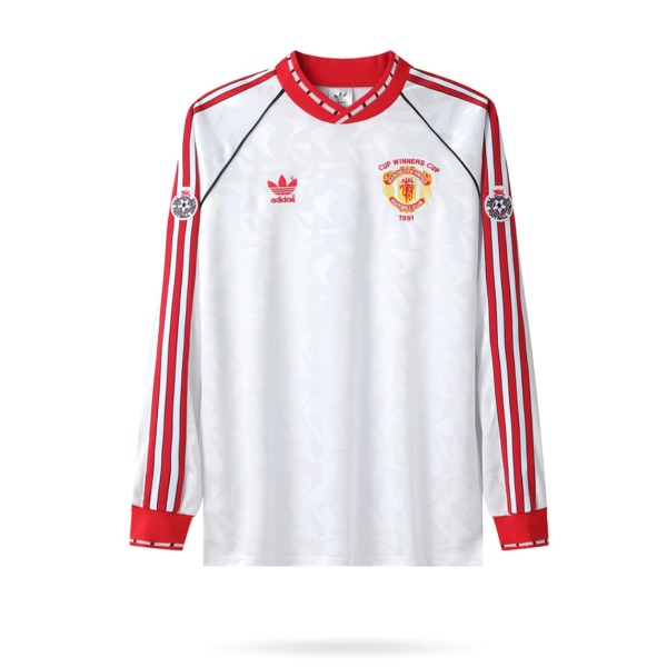 Maillot Manchester United 1990/91 Extérieur Manches Longues