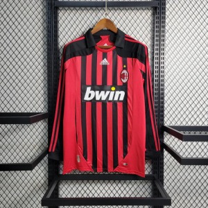 Maillot AC Milan Rétro 2007-2008 Manches Longues