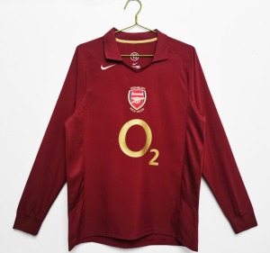 Maillot Arsenal 2005/06 Domicile Manches Longues