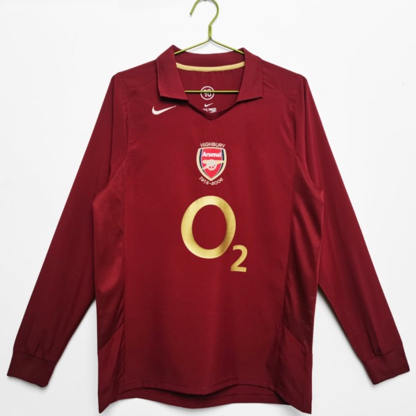 Maillot Arsenal 2005/06 Domicile Manches Longues