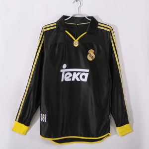 Maillot Real Madrid Extérieur 1999-2001 Manches Longues