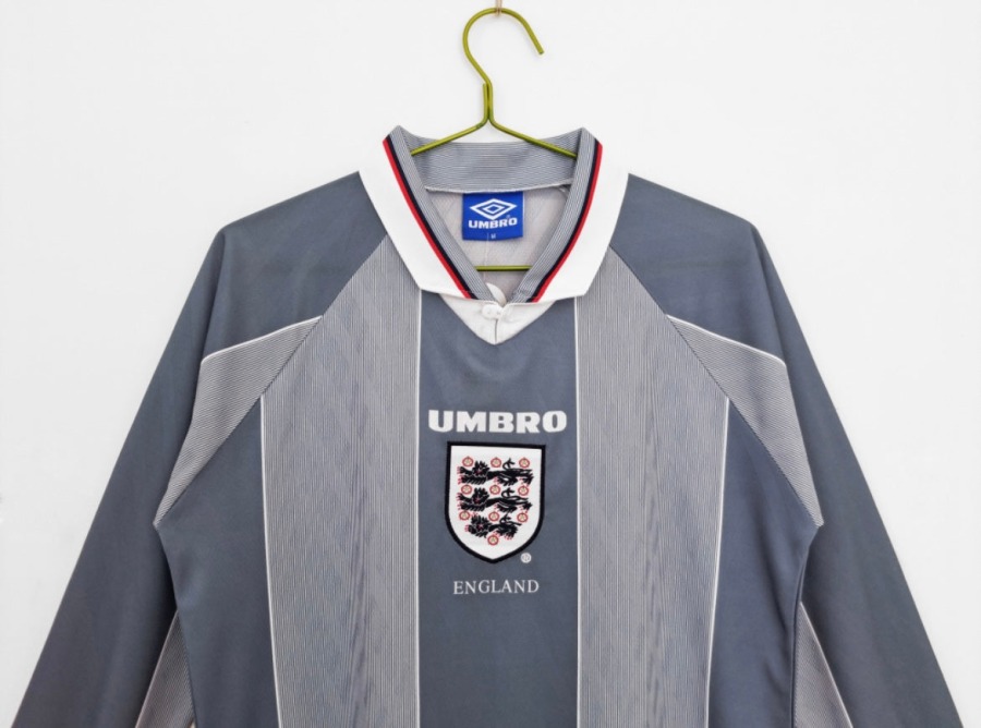 Maillot Angleterre 1996 Extérieur Manches Longues