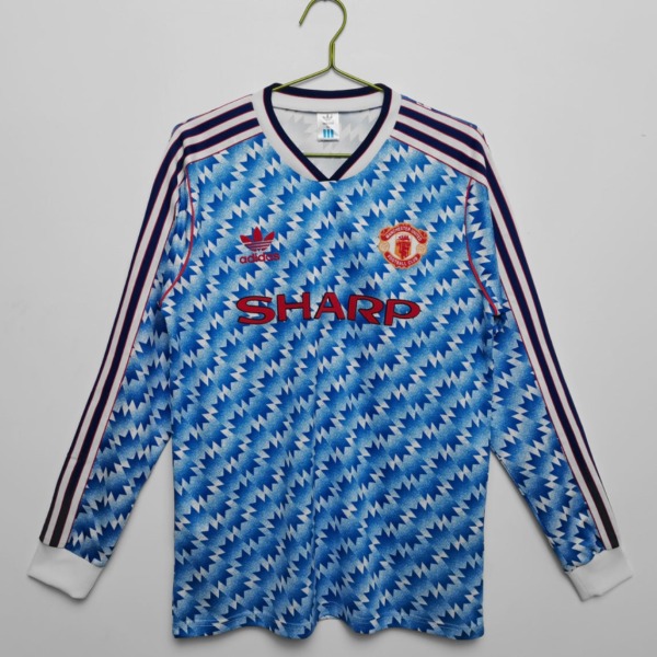 Maillot Manchester United 1991/92 Extérieur Manches Longues