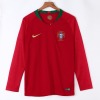 Maillot Portugal Domicile Manches Longues 2018 Retro