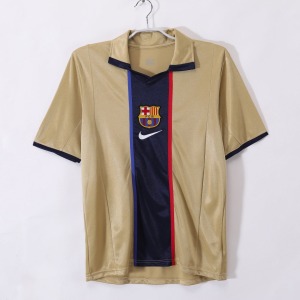 Maillot Barcelone Extérieur 2001-2002 Rétro