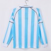 9b4c86a294e01f8207dae83f73548f5a.jpg Maillot Argentine Domicile 1998 Rétro Manches Longues