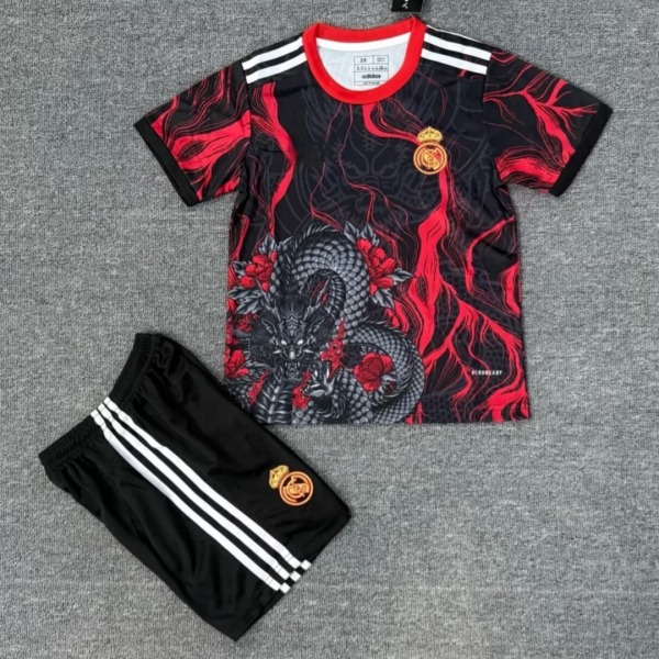 Maillot Real Madrid 25/26 Enfant Rouge Spécial