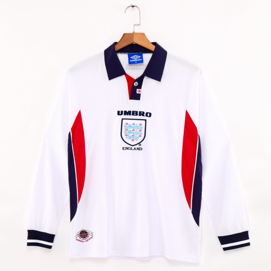 Maillot Angleterre Domicile 1998 Manches Longues Rétro