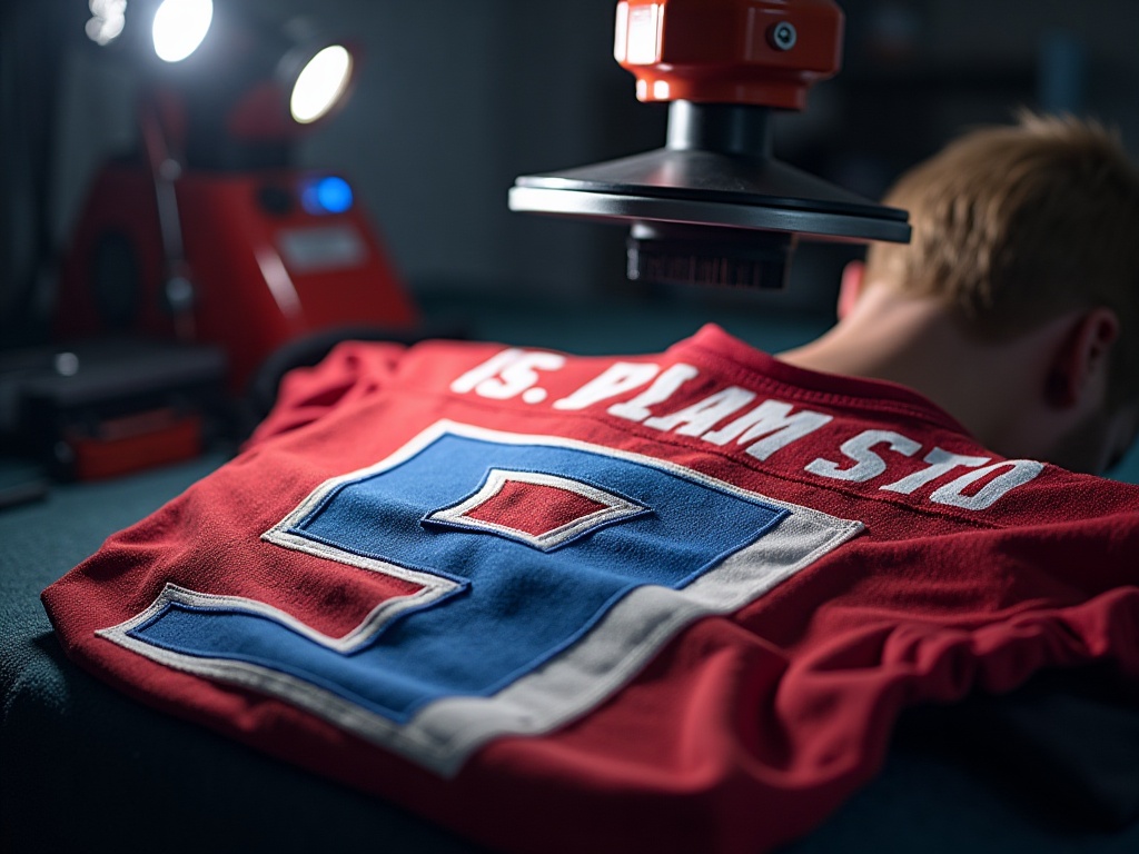 Flocage personnalisé sur un maillot de foot officiel