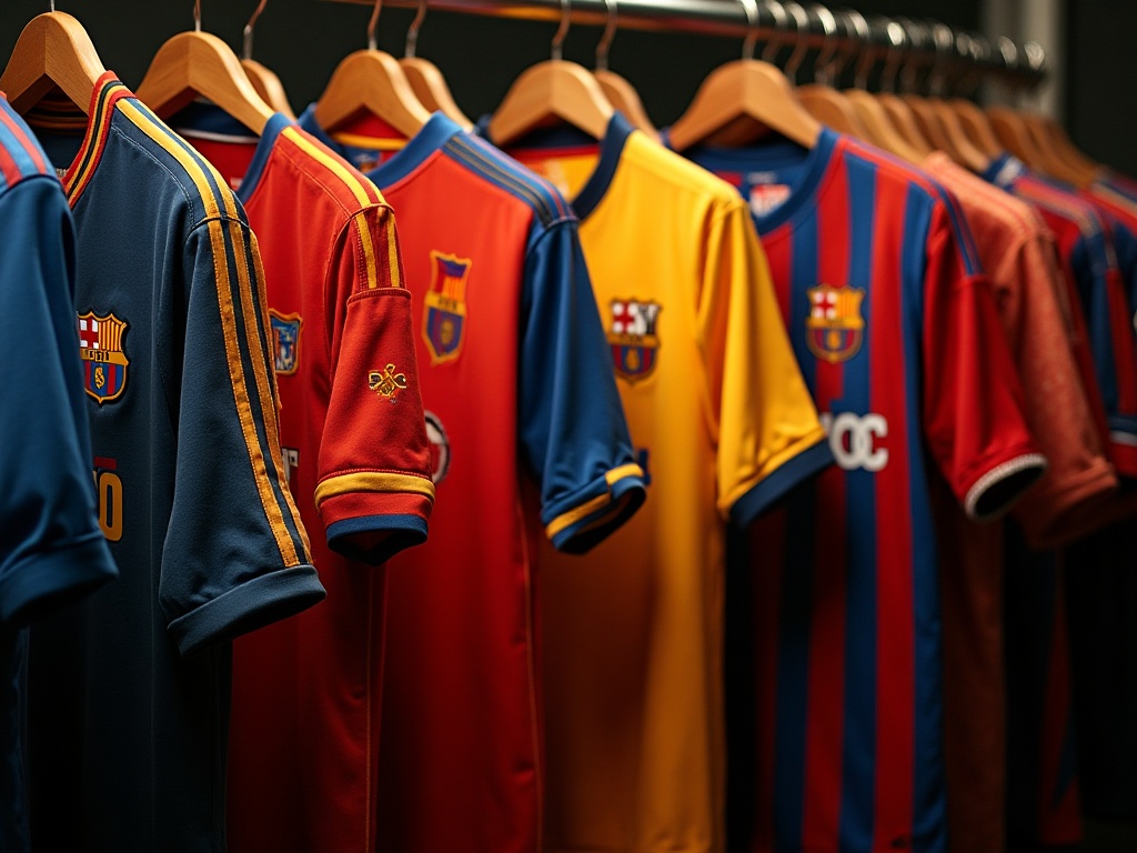 Collection de maillots de foot rétro et vintage des années 90 et 2000