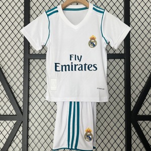 Maillot Real Madrid Domicile 2017-2018 Enfant Rétro