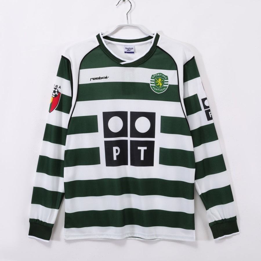 c5281c30ffc25d4ccc49548a3398fedb.jpg Maillot Sporting CP Domicile 2001-2003 Manches Longues