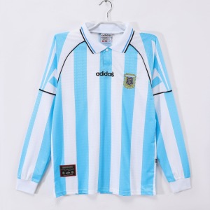 Maillot Argentine Domicile 1998 Rétro Manches Longues