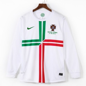 Maillot Portugal Extérieur 2011-2012 Manches Longues Retro