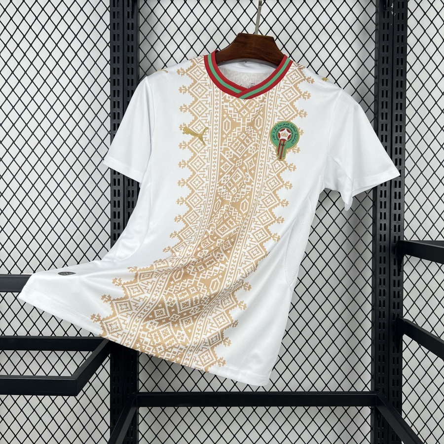 fddeacd1.jpg Maillot Maroc Blanc Extérieur Coupe du Monde 2026