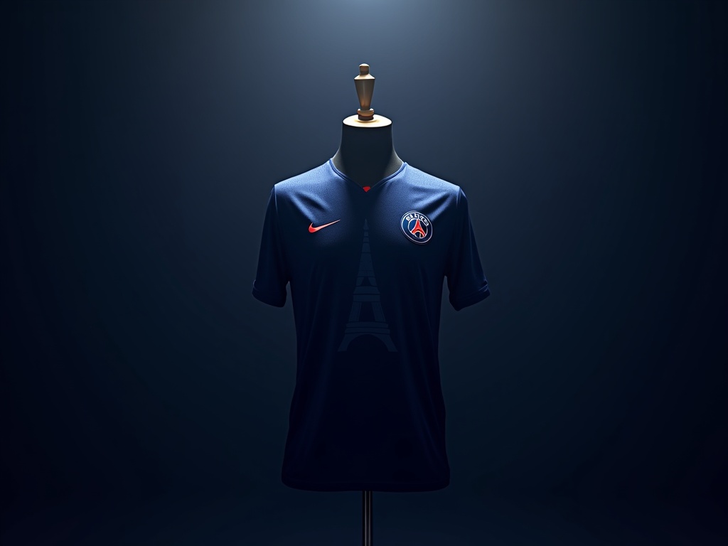 Maillot PSG Nike 2019-2020 avec motif Tour Eiffel en jacquard