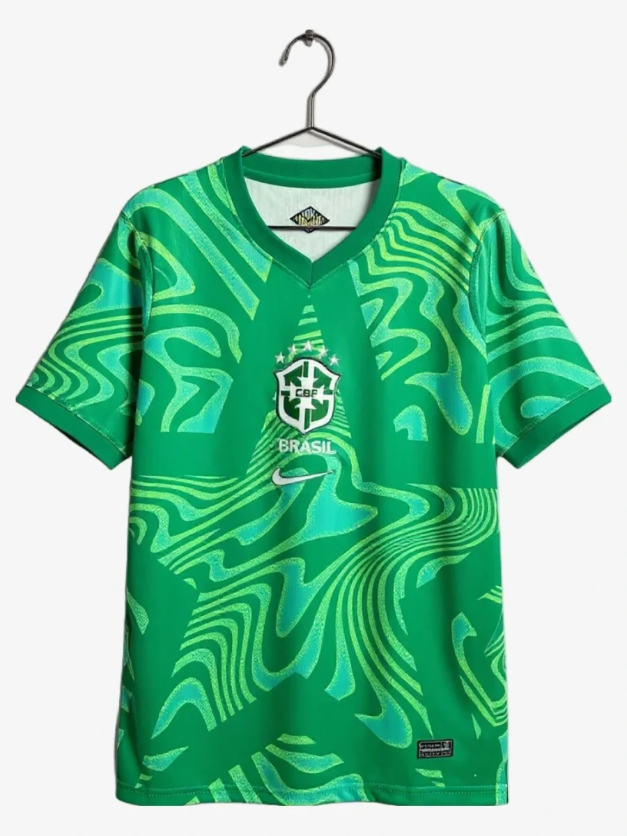 Maillot Brésil Gardien 2026 - Vert Premium