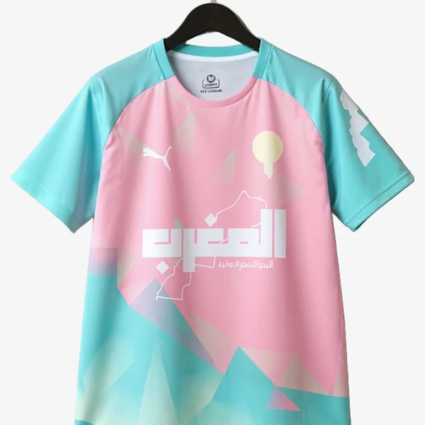 Maillot Concept Maroc Édition Rose Bleu 2025-2026