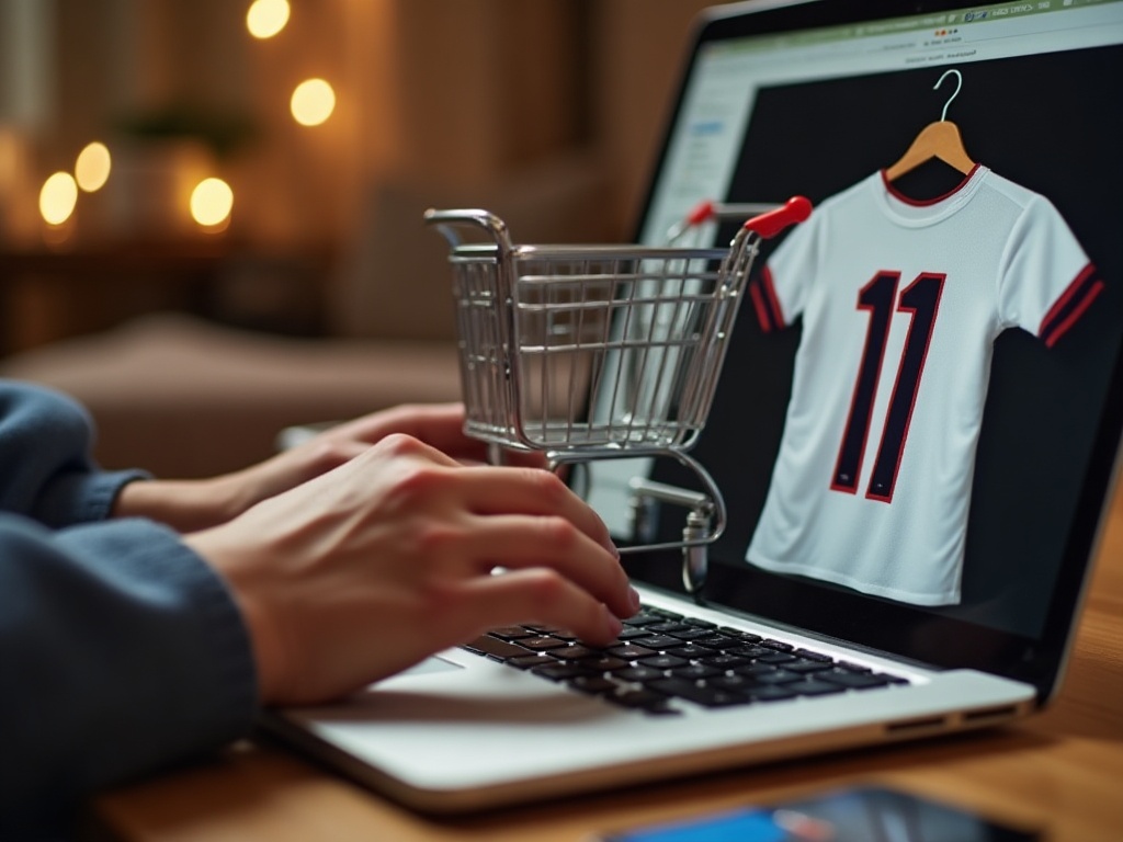 Achat d'un maillot de foot en ligne pendant le Black Friday