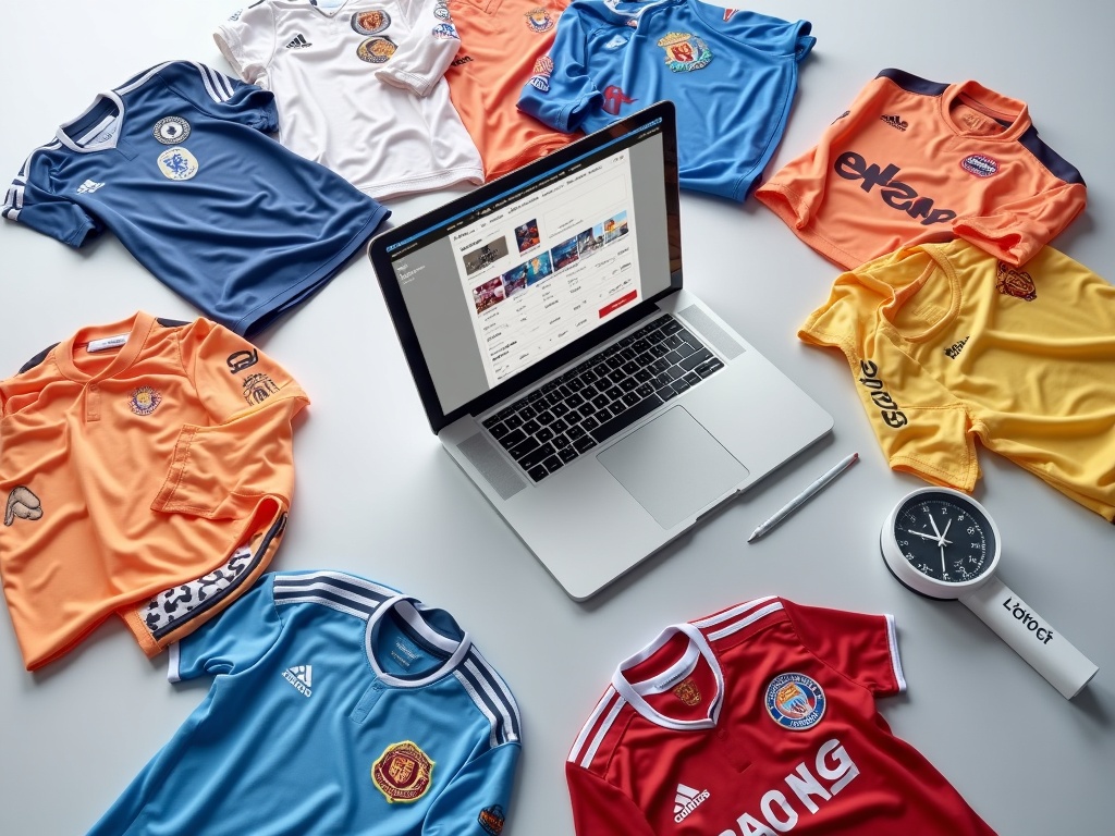 Maillots de foot de clubs en commande en ligne avec livraison rapide