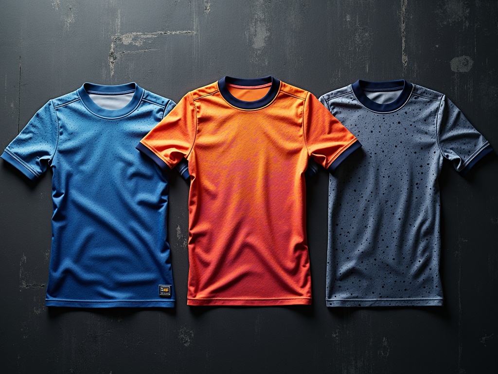 Maillots de foot concept en édition limitée avec motifs géométriques et dégradés de couleurs