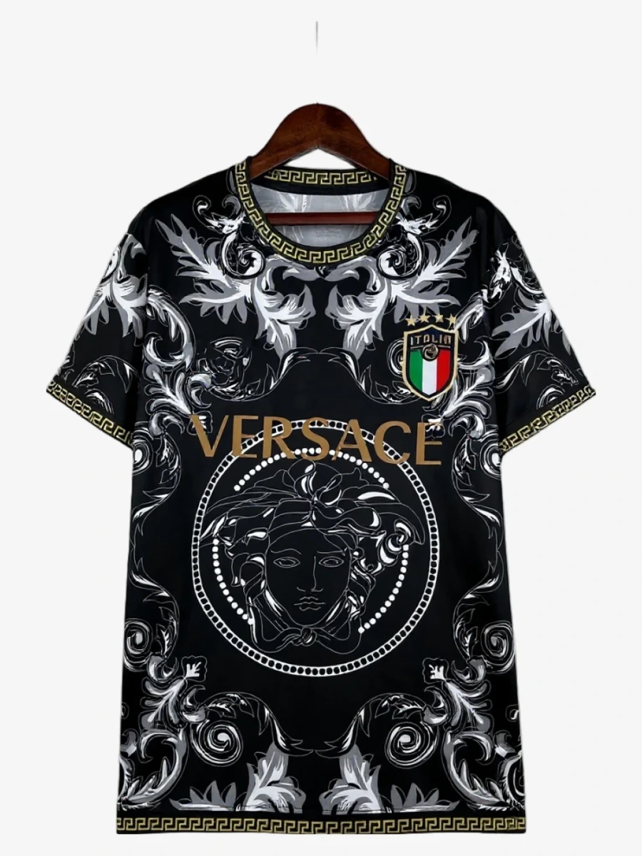 maillot-italie-concept-noir-dore-2023-2024 studio v12 Maillot Italie Concept Noir Doré 2023 2024