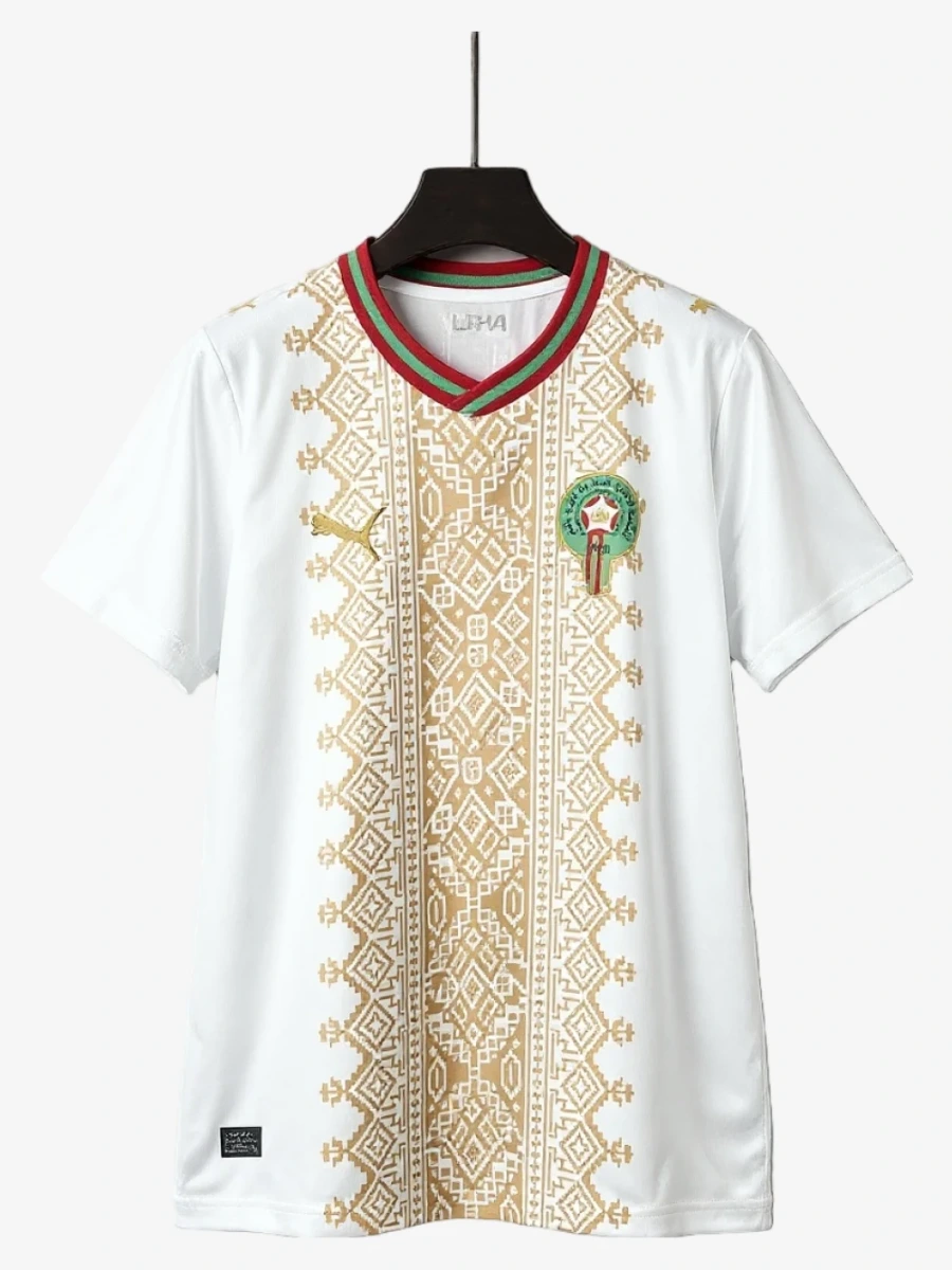 maillot-maroc-blanc-exterieur-coupe-du-monde-2026 studio v12 Maillot Maroc Blanc Extérieur Coupe du Monde 2026
