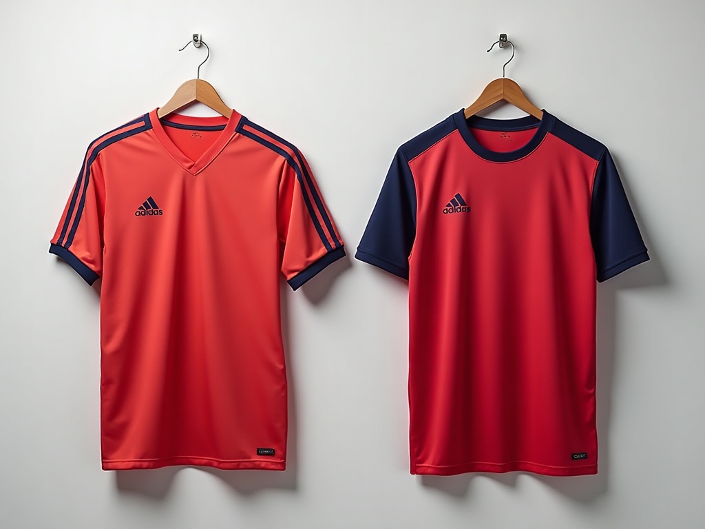 Comparaison coupe maillot match issue et replica football