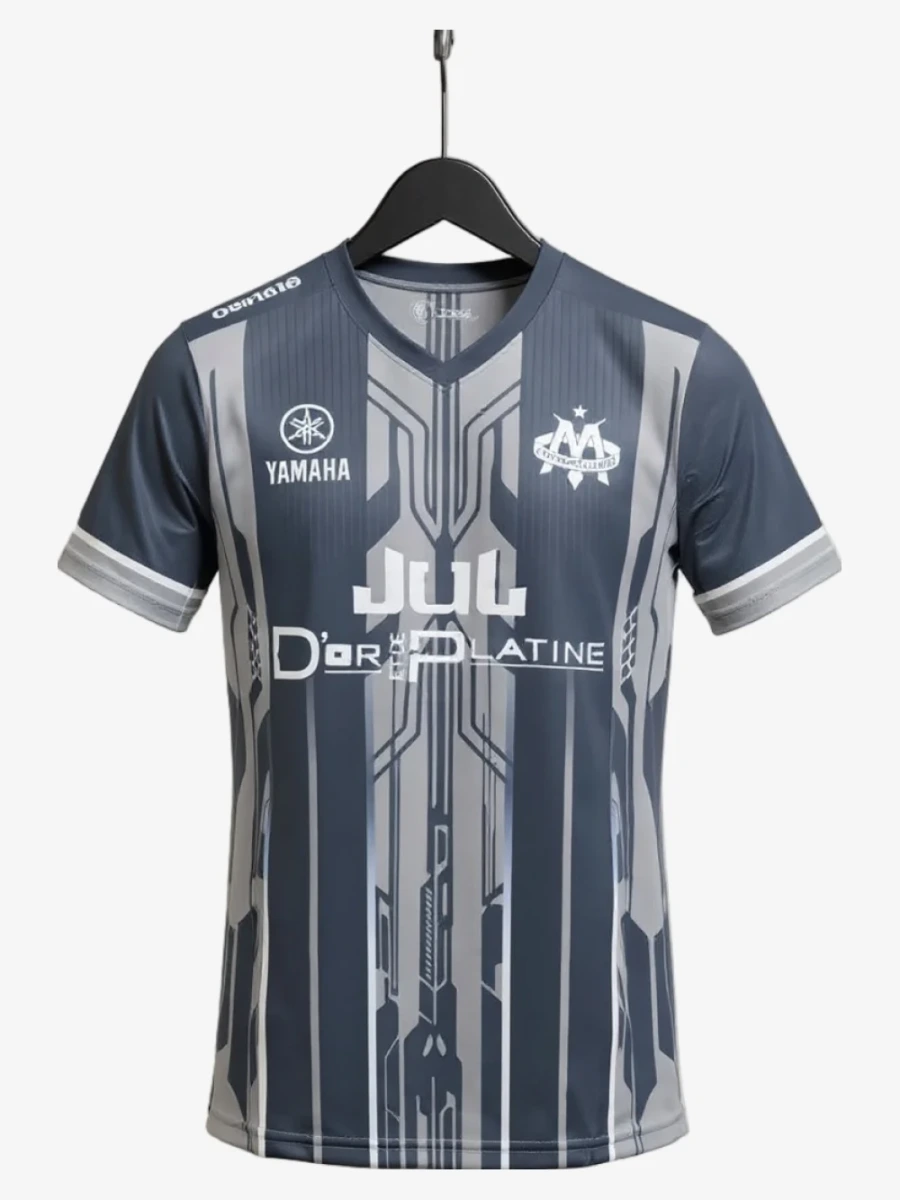 maillot-om-x-jul-grey-2025-2026 studio v12 Maillot OM X Jul Grey 2025-2026