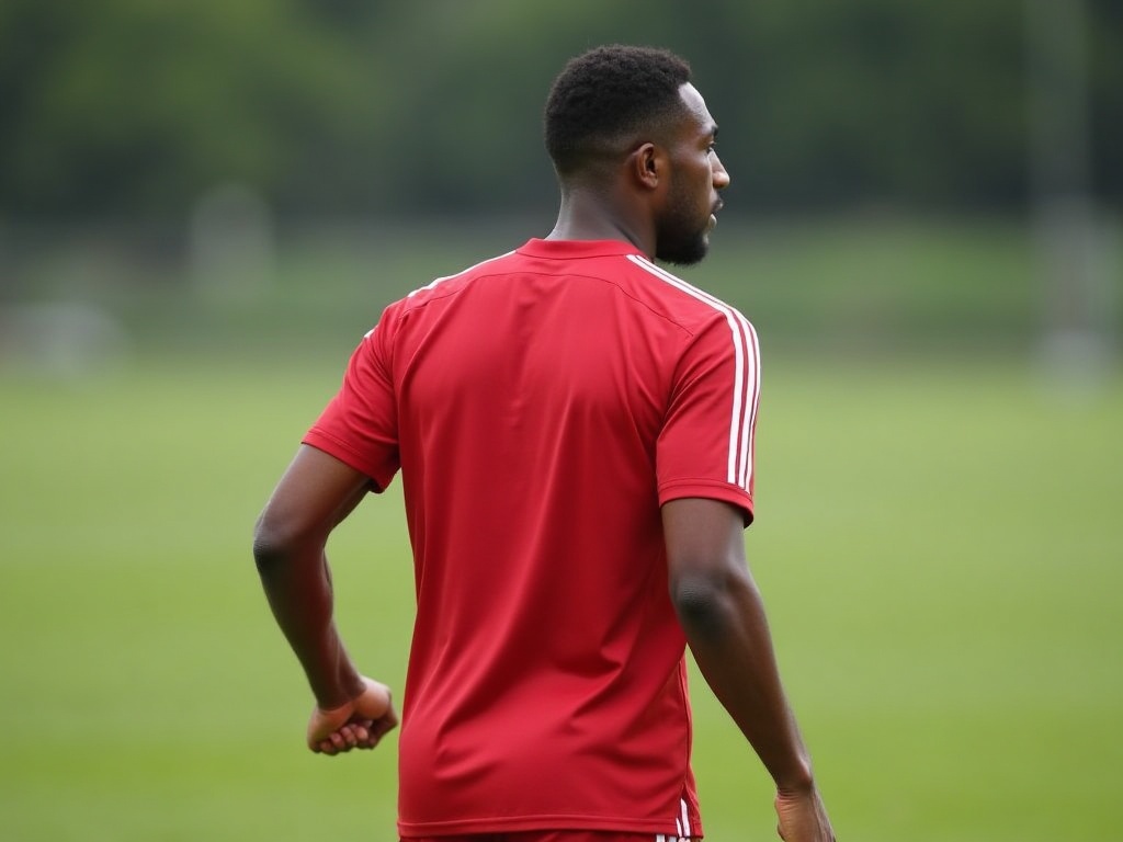 Maillot domicile Bayern Munich 2026-2027 porté à l'entraînement sur pelouse